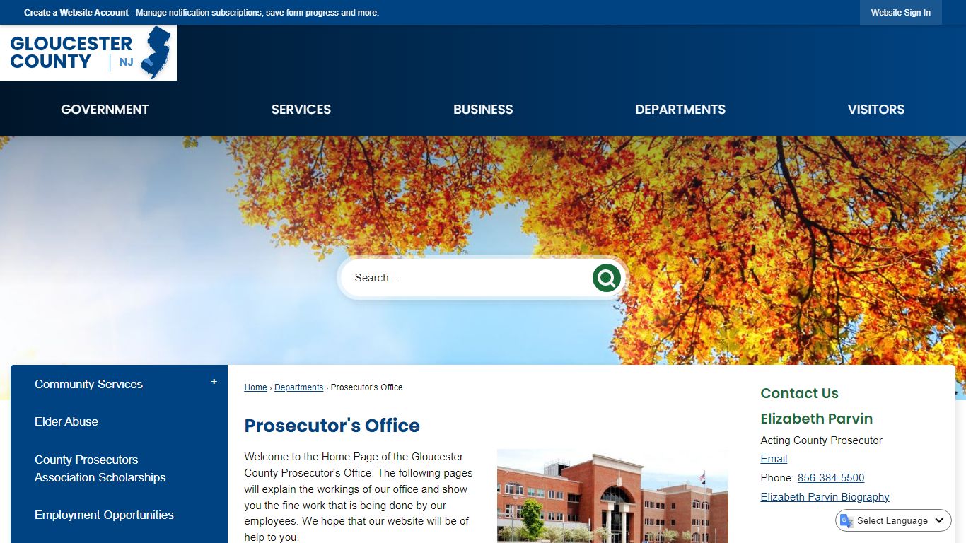 Prosecutor's Office - Gloucester County, NJ